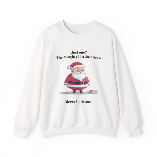 Santa's Naughty List Crewneck Sweatshirt | Cozy Holiday Apparel