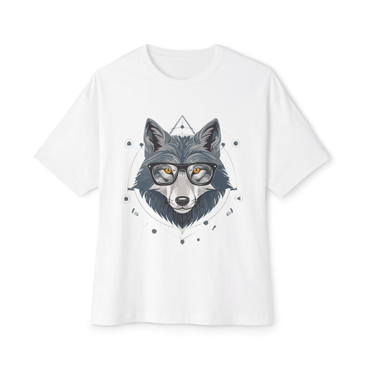 Cool Wolf Graphic Tee for Nature Lovers, Relaxed Fit Unisex T-Shirt, Gift for Animal Lovers, Trendy Streetwear, Outsider Apparel