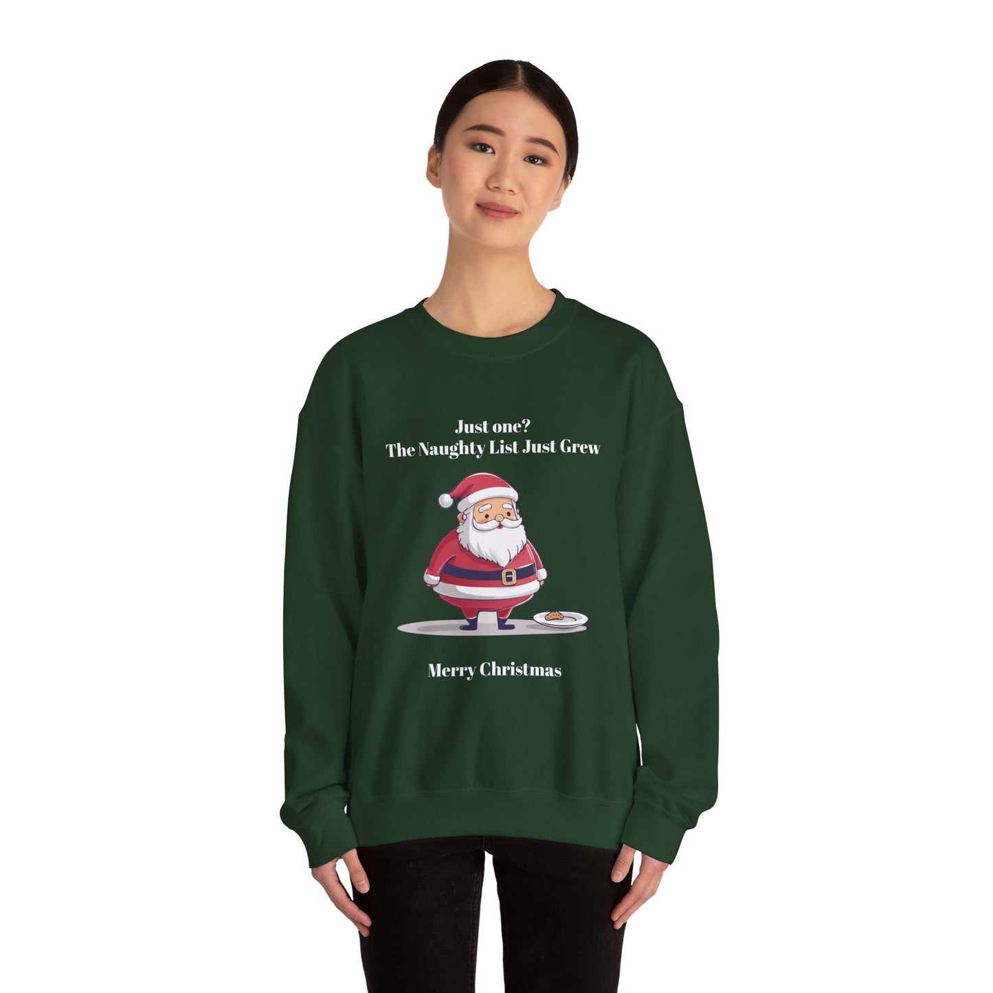 Santa's Naughty List Crewneck Sweatshirt | Cozy Holiday Apparel