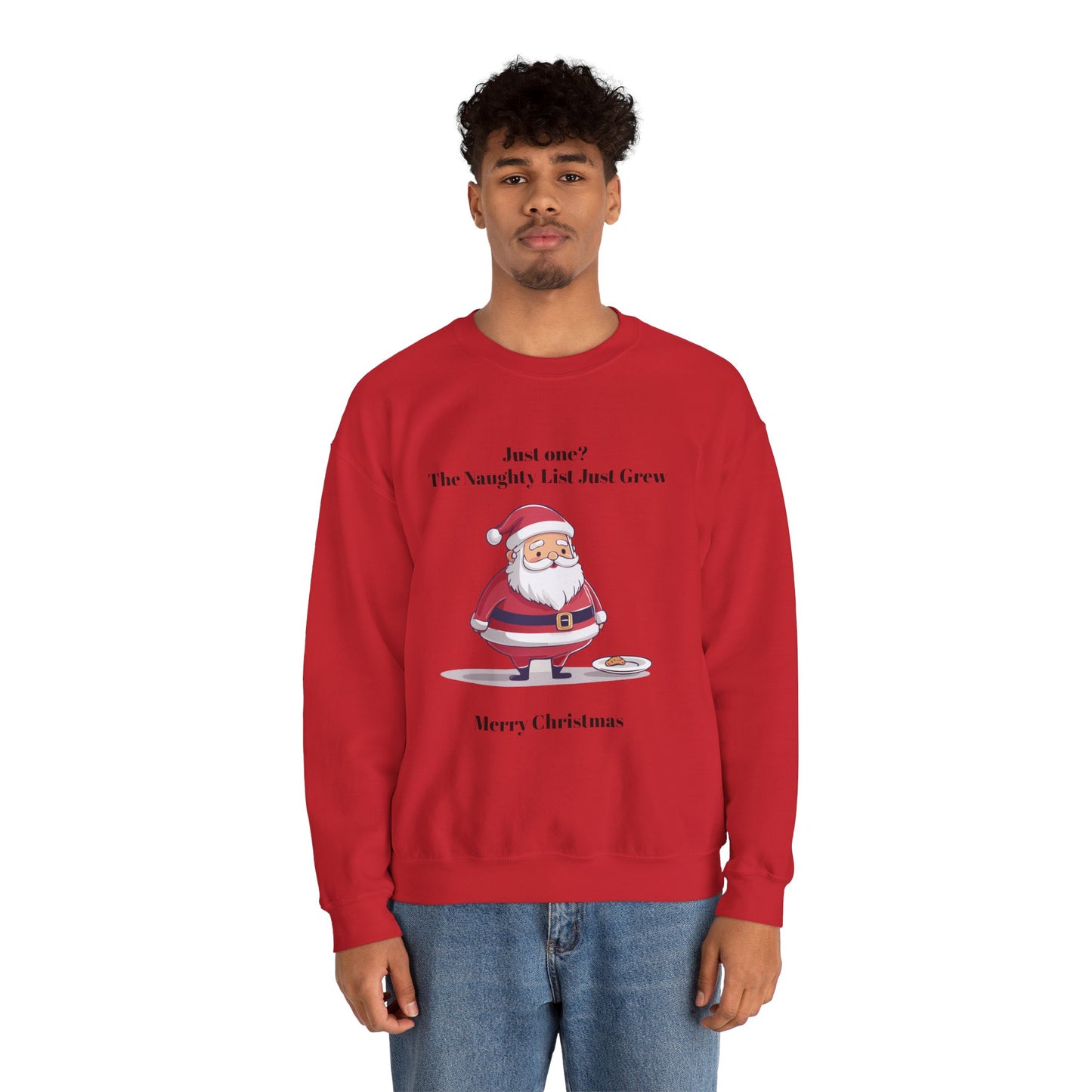Santa's Naughty List Crewneck Sweatshirt | Cozy Holiday Apparel