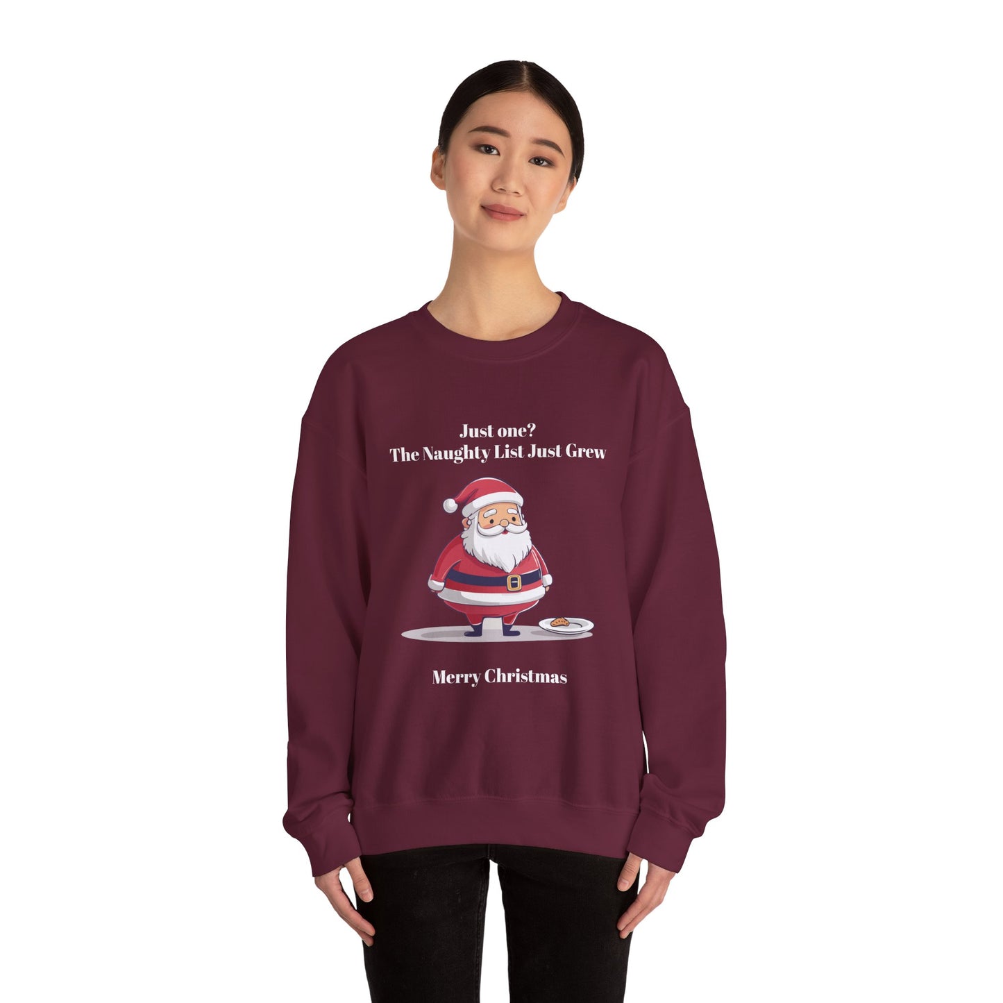 Santa's Naughty List Crewneck Sweatshirt | Cozy Holiday Apparel
