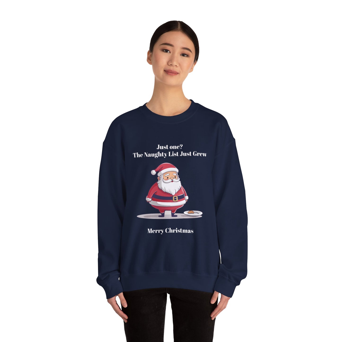 Santa's Naughty List Crewneck Sweatshirt | Cozy Holiday Apparel