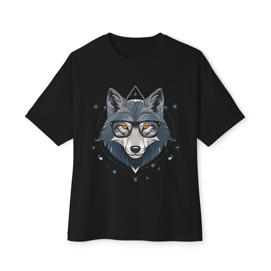 Cool Wolf Graphic Tee for Nature Lovers, Relaxed Fit Unisex T-Shirt, Gift for Animal Lovers, Trendy Streetwear, Outsider Apparel