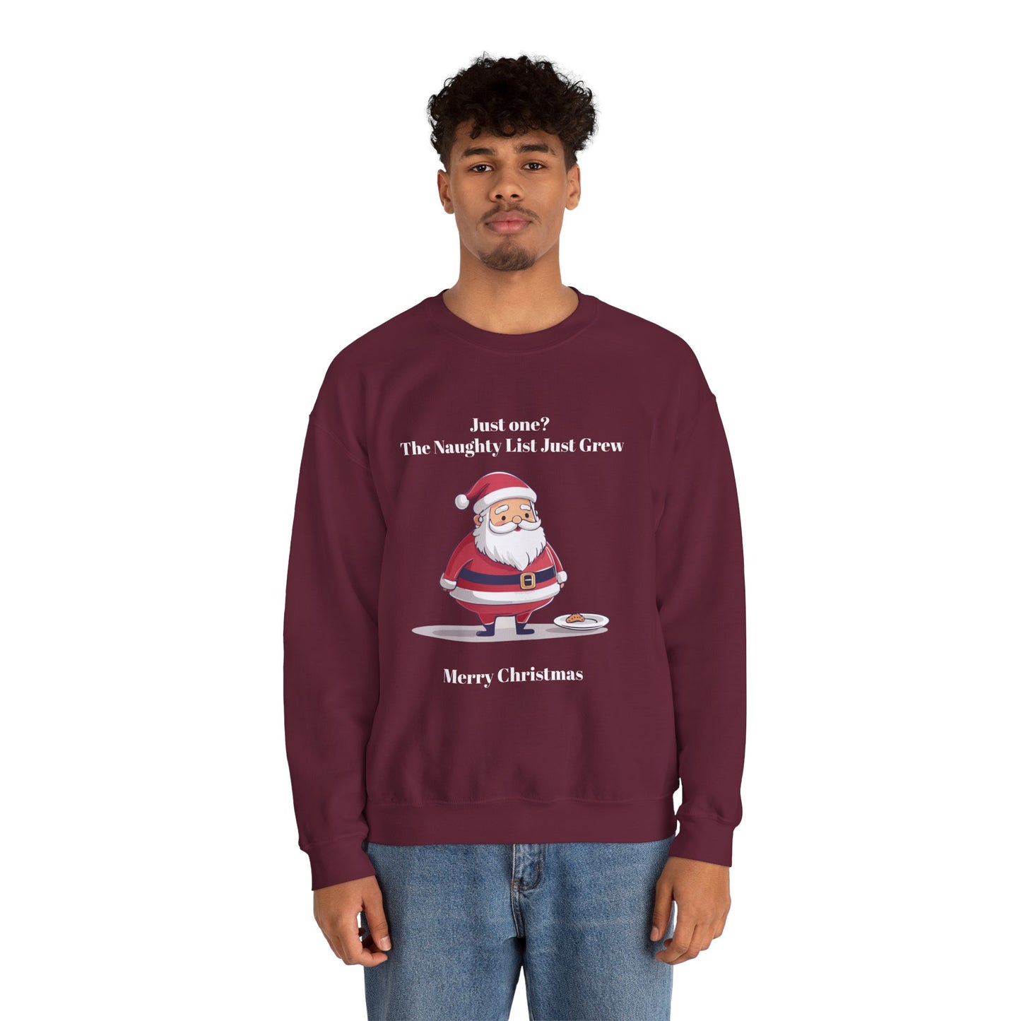 Santa's Naughty List Crewneck Sweatshirt | Cozy Holiday Apparel