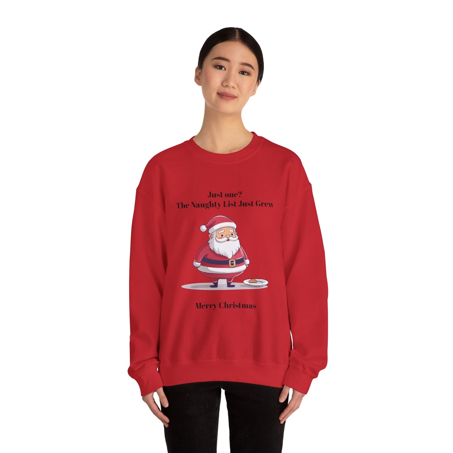 Santa's Naughty List Crewneck Sweatshirt | Cozy Holiday Apparel