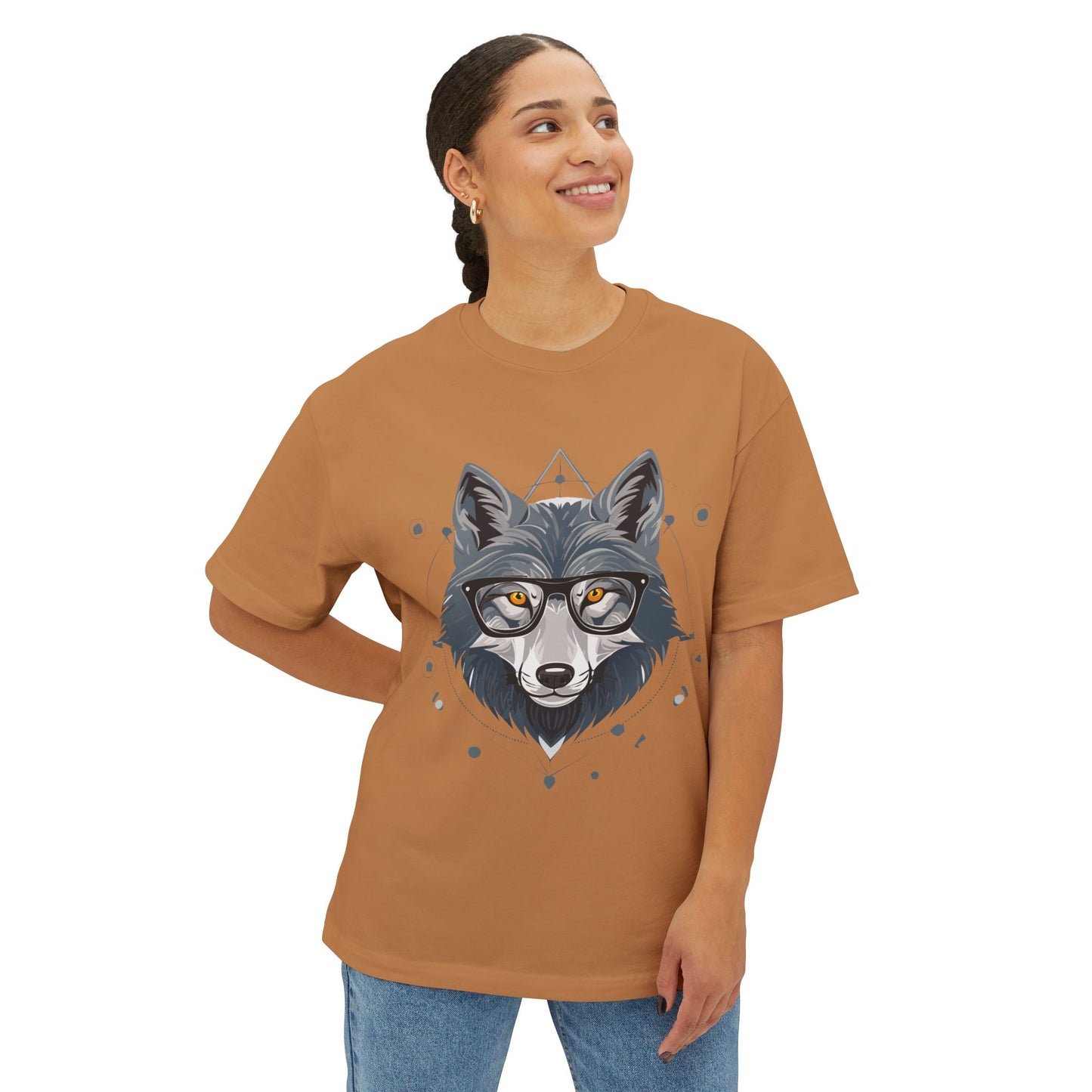 Cool Wolf Graphic Tee for Nature Lovers, Relaxed Fit Unisex T-Shirt, Gift for Animal Lovers, Trendy Streetwear, Outsider Apparel