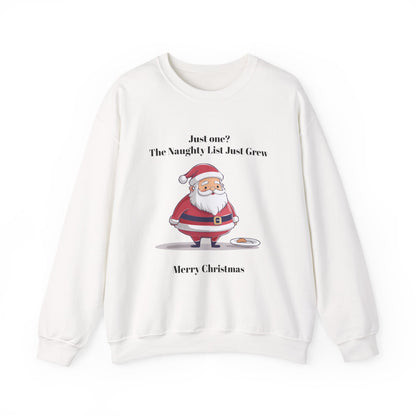 Santa's Naughty List Crewneck Sweatshirt | Cozy Holiday Apparel
