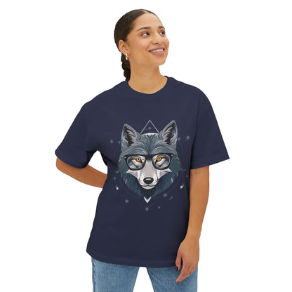 Cool Wolf Graphic Tee for Nature Lovers, Relaxed Fit Unisex T-Shirt, Gift for Animal Lovers, Trendy Streetwear, Outsider Apparel