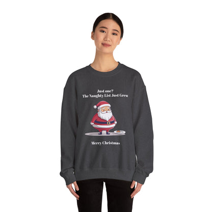 Santa's Naughty List Crewneck Sweatshirt | Cozy Holiday Apparel