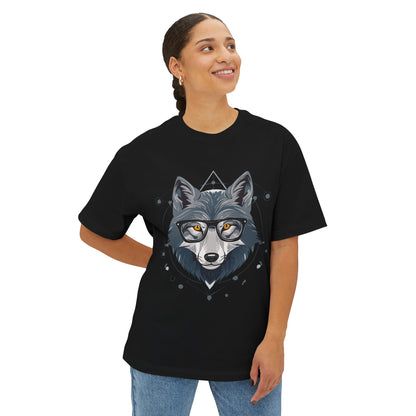 Cool Wolf Graphic Tee for Nature Lovers, Relaxed Fit Unisex T-Shirt, Gift for Animal Lovers, Trendy Streetwear, Outsider Apparel