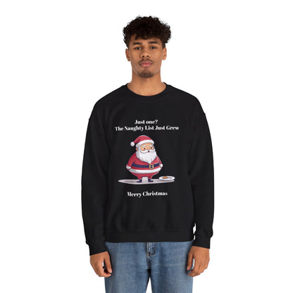 Santa's Naughty List Crewneck Sweatshirt | Cozy Holiday Apparel