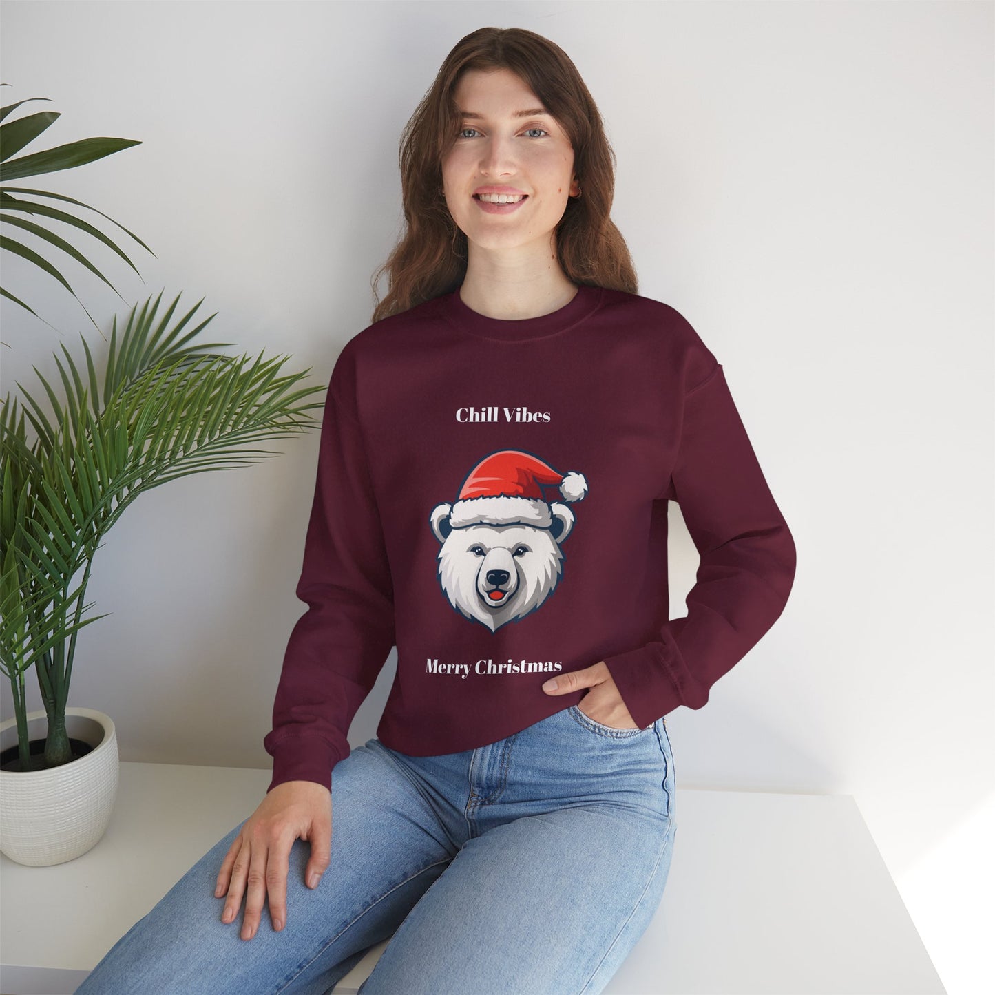 Festive Polar Bear Sweatshirt
