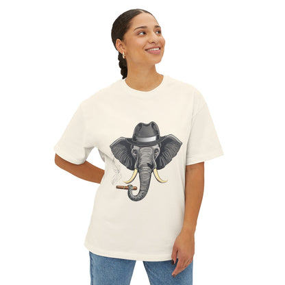 Stylish Elephant Graphic Tee, Trendy T-Shirt for Animal Lovers, Oversized Tee for Casual Outings, Unique Gift for Birthdays, Fun Streetwear