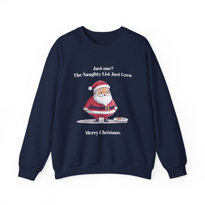 Santa's Naughty List Crewneck Sweatshirt | Cozy Holiday Apparel