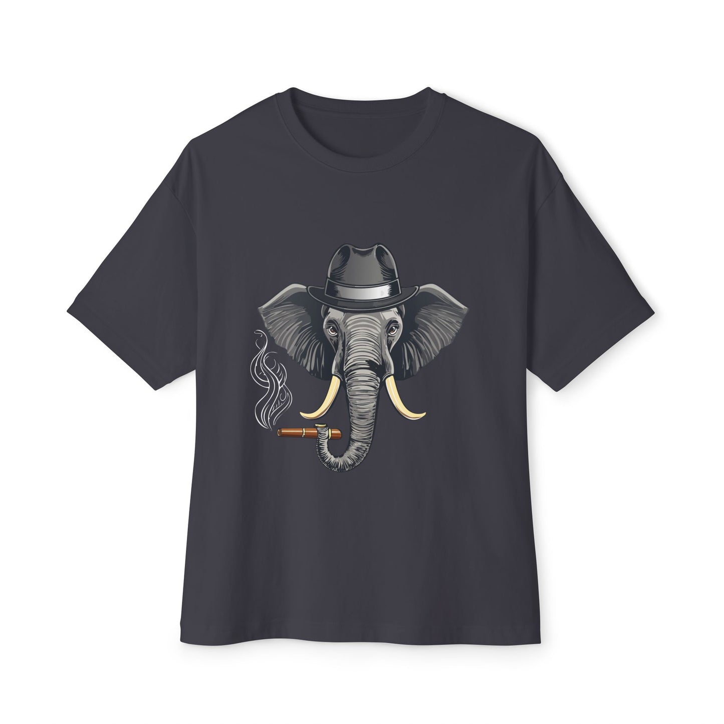 Stylish Elephant Graphic Tee, Trendy T-Shirt for Animal Lovers, Oversized Tee for Casual Outings, Unique Gift for Birthdays, Fun Streetwear