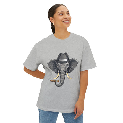 Stylish Elephant Graphic Tee, Trendy T-Shirt for Animal Lovers, Oversized Tee for Casual Outings, Unique Gift for Birthdays, Fun Streetwear