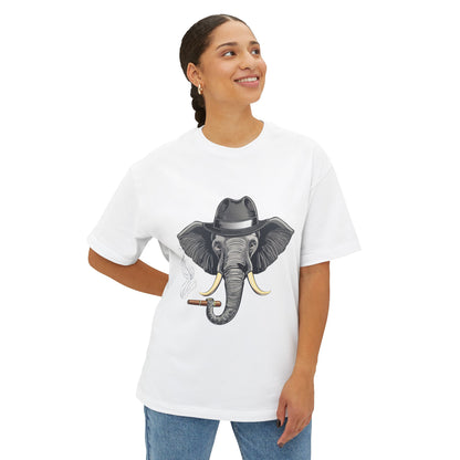 Stylish Elephant Graphic Tee, Trendy T-Shirt for Animal Lovers, Oversized Tee for Casual Outings, Unique Gift for Birthdays, Fun Streetwear