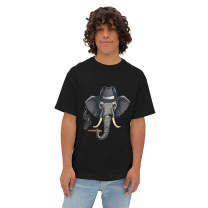 Stylish Elephant Graphic Tee, Trendy T-Shirt for Animal Lovers, Oversized Tee for Casual Outings, Unique Gift for Birthdays, Fun Streetwear