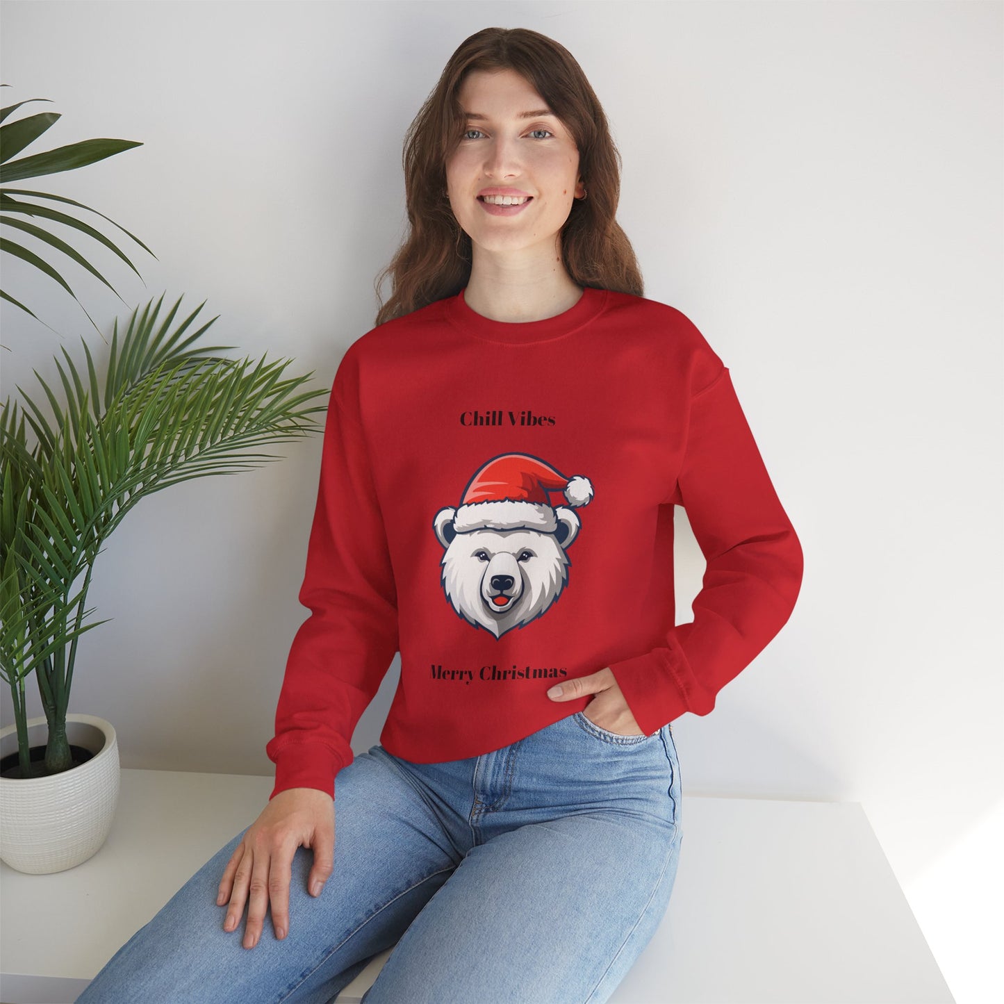 Festive Polar Bear Sweatshirt