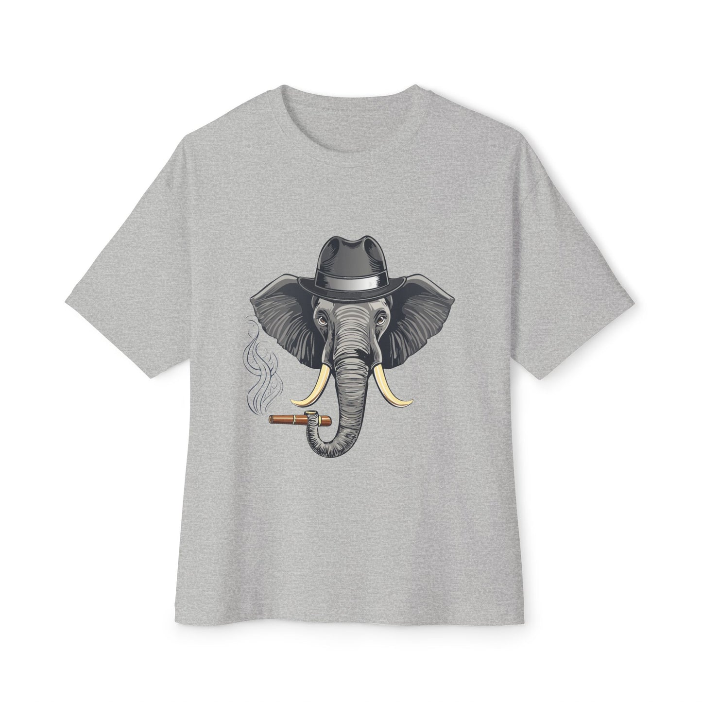 Stylish Elephant Graphic Tee, Trendy T-Shirt for Animal Lovers, Oversized Tee for Casual Outings, Unique Gift for Birthdays, Fun Streetwear