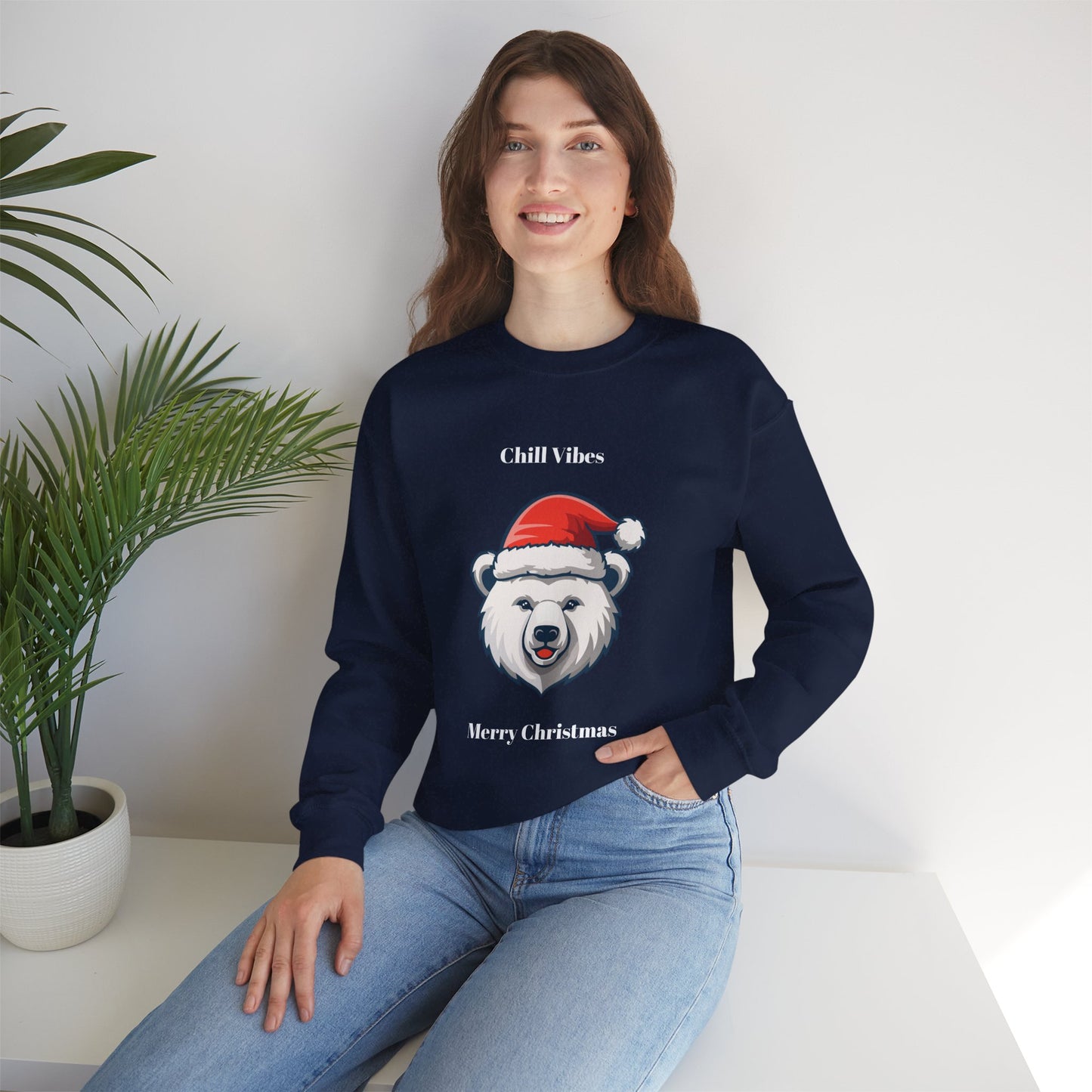 Festive Polar Bear Sweatshirt