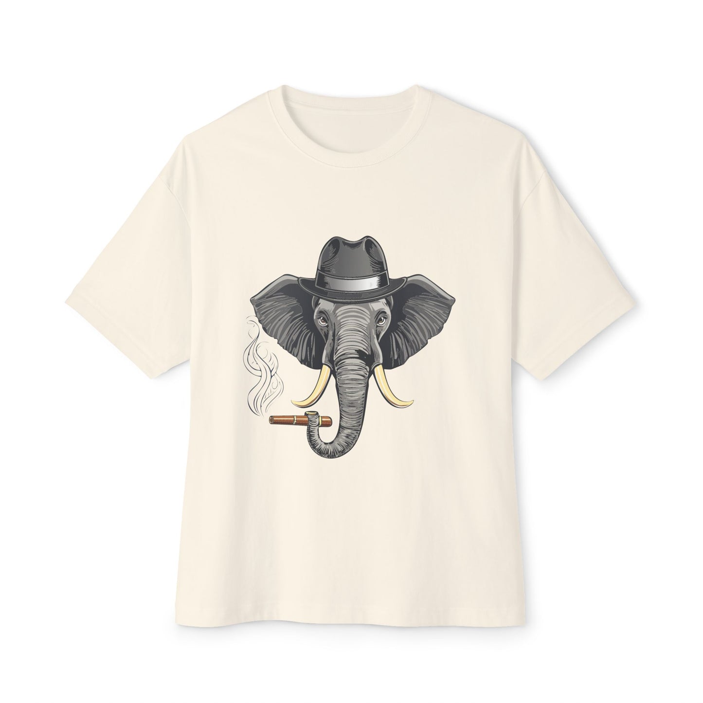 Stylish Elephant Graphic Tee, Trendy T-Shirt for Animal Lovers, Oversized Tee for Casual Outings, Unique Gift for Birthdays, Fun Streetwear